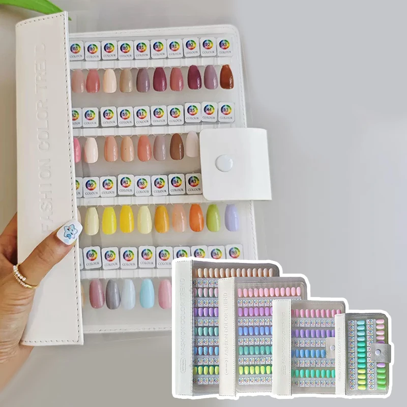 

78-450 Colors Magnetic Tips Nail Art Swatch Book Manicure Color Test Storage Book Large Acrylic Works Display Color Card