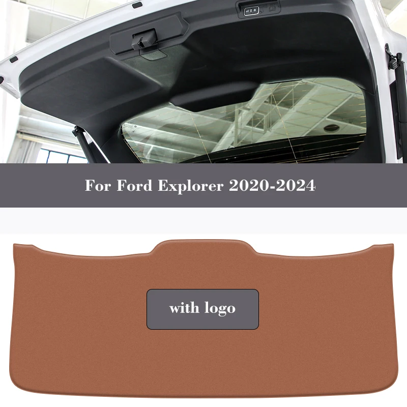 

Car Rear Trunk Tailgate Anti-Kick Protective Mat For Ford Explorer 2020 2021 2022 2023 2024 PU Leather Decoration Cushion