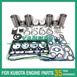 New V2403 V2203 DI Overhaul Kit 1G796 1G861 For Kubota Bobcat Engine S175 S130