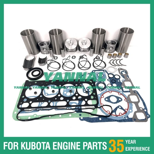 쿠보타 밥캣 엔진 S175 S130 용 DI 오버홀 키트, V2403, V2203, 1G796, 1G861, 신제품