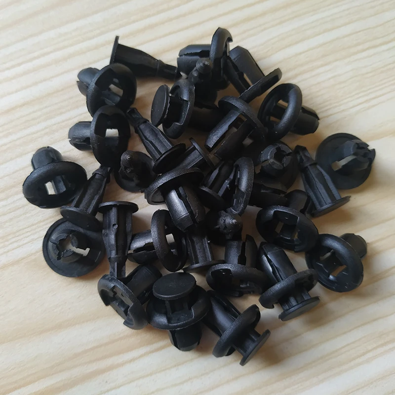 50Pcs Universal 10mm Hole Plastic Retainer Bumper Rivet Trim Clip Engine Cover Panel Clip Fasteners For Honda Civic Accord