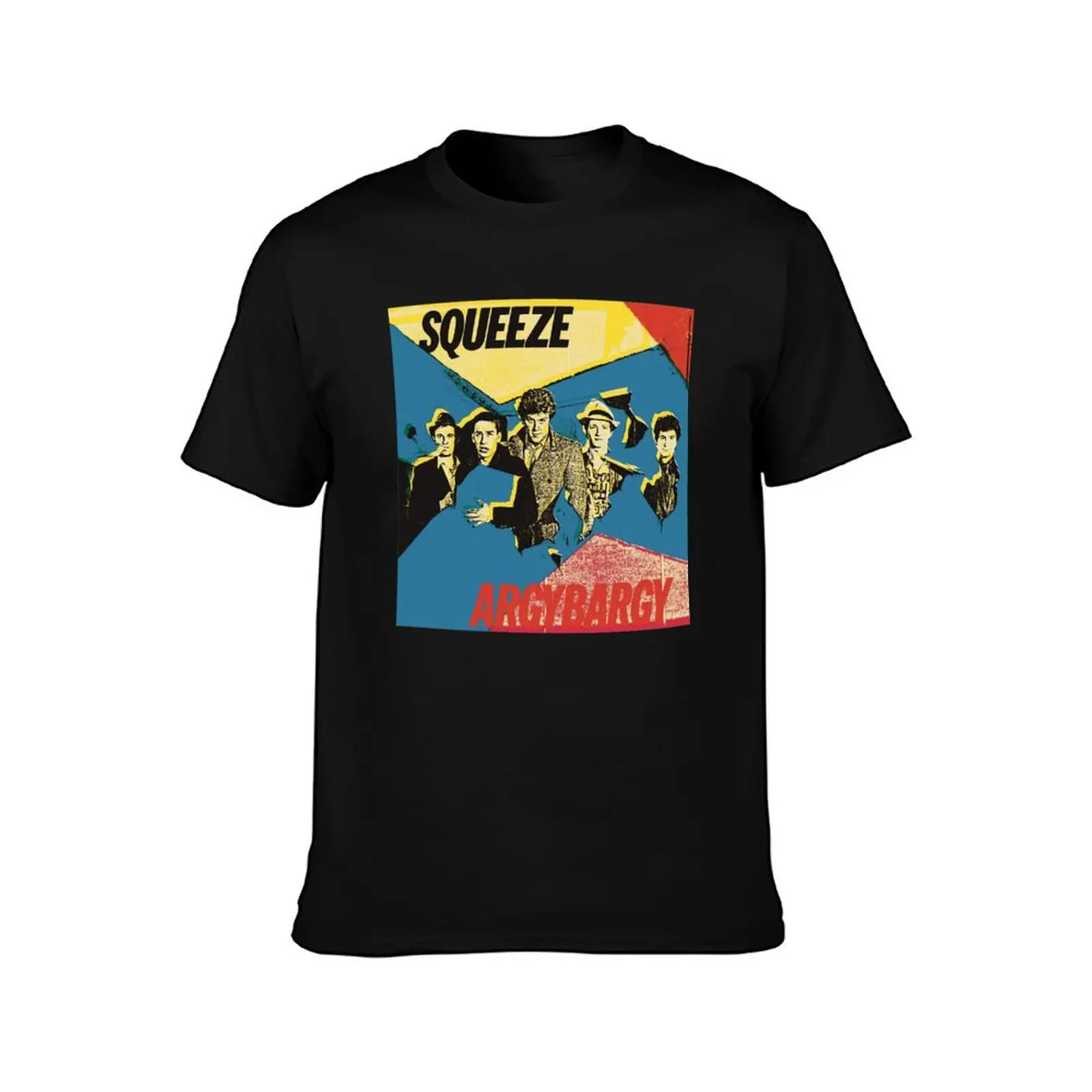 Vintage Retro Great Mens Squeeze Band Style T-Shirt Summer Casual Cotton Tee Oversized Streetwear Tops Vintage Graphic Print