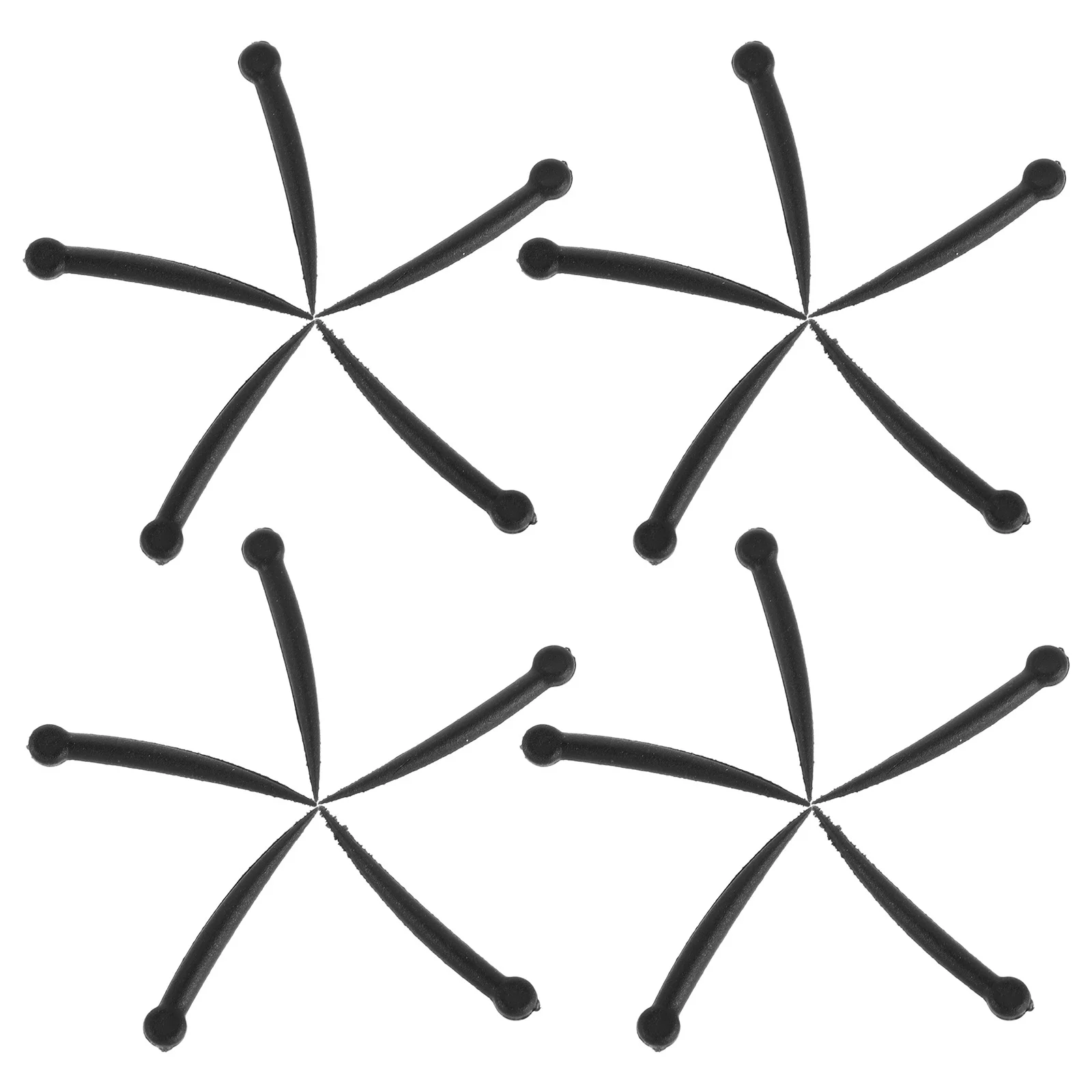 

100pcs Black Plastic Bird Beak Realistic Artificial Insert For Diy Craft Making Animal Accessories Sparrow Pigeon Parts