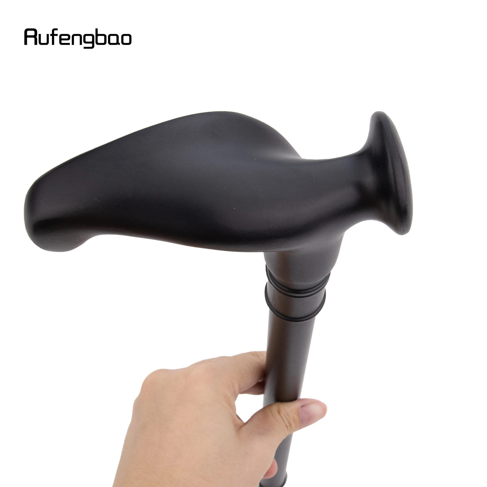 Black Ergonomics Alloy Fairy Wands Spiral  Right Hand Walking Cane Walking Stick Wand Cosplay Wedding Birthday Party Stick 92cm