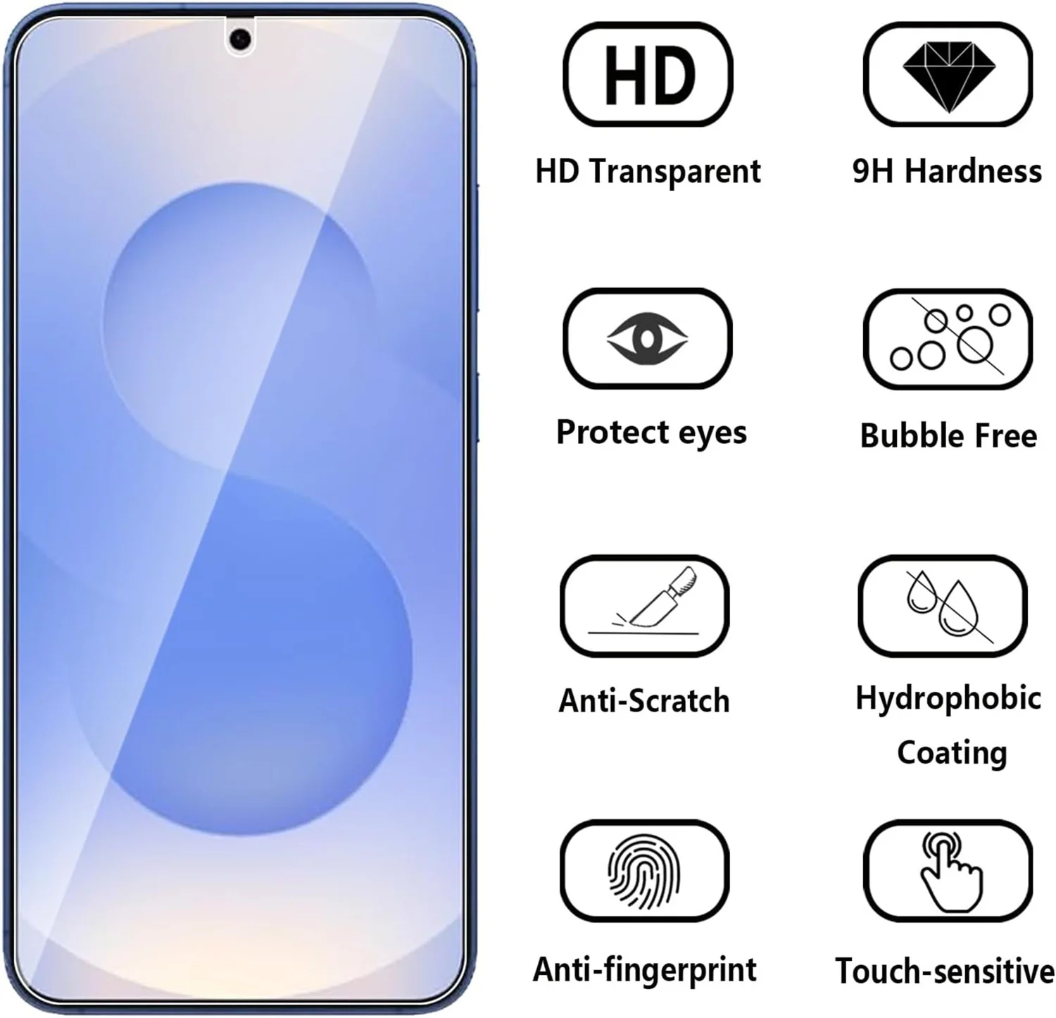 

For Samsung Galaxy S25plus tempered glass high-definition anti drop screen protector