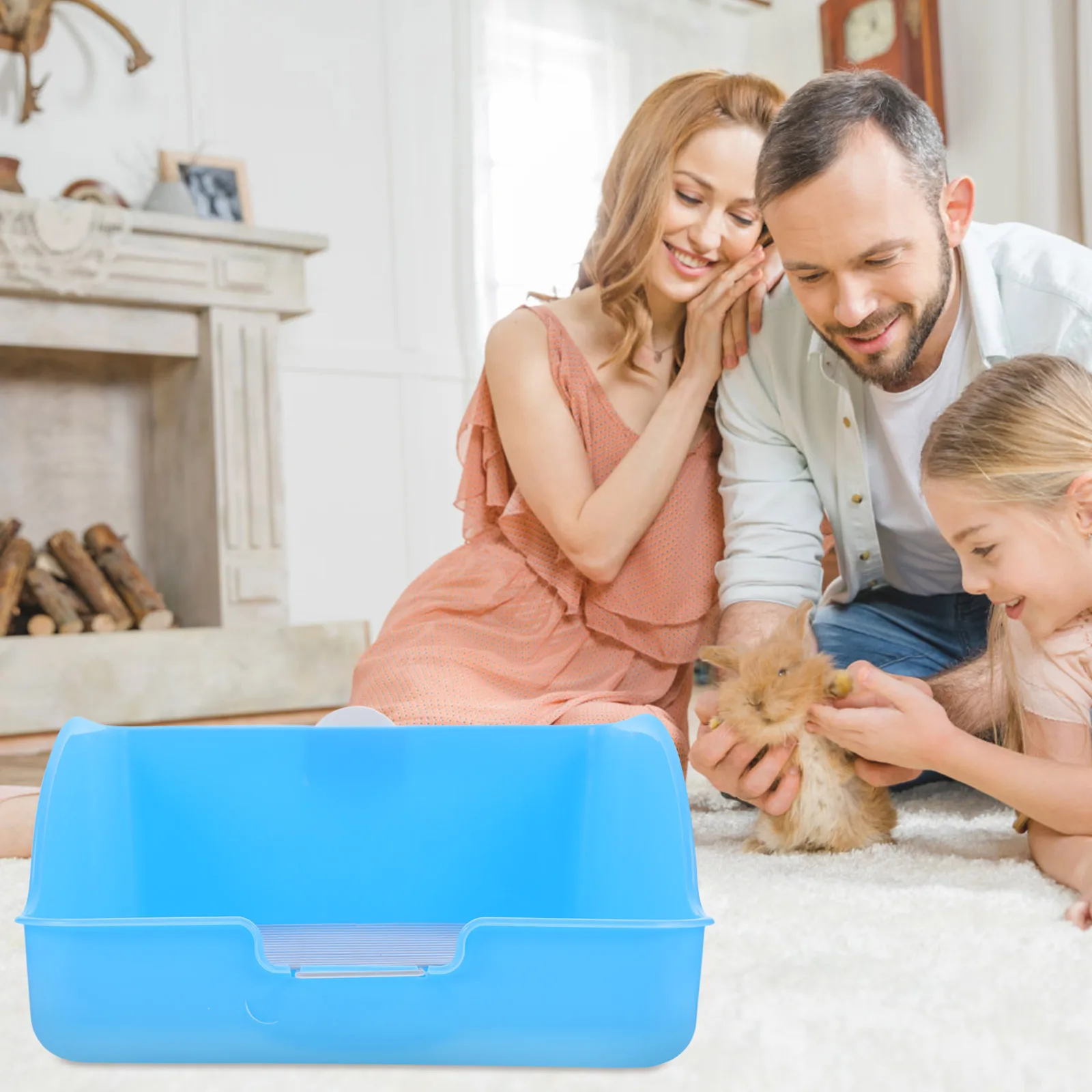 

Pet Toilet Pet Potty Trainer Dog Indoor Toilet Pet Training Toilet for Dog Rabbit and Guinea Pig (Blue)