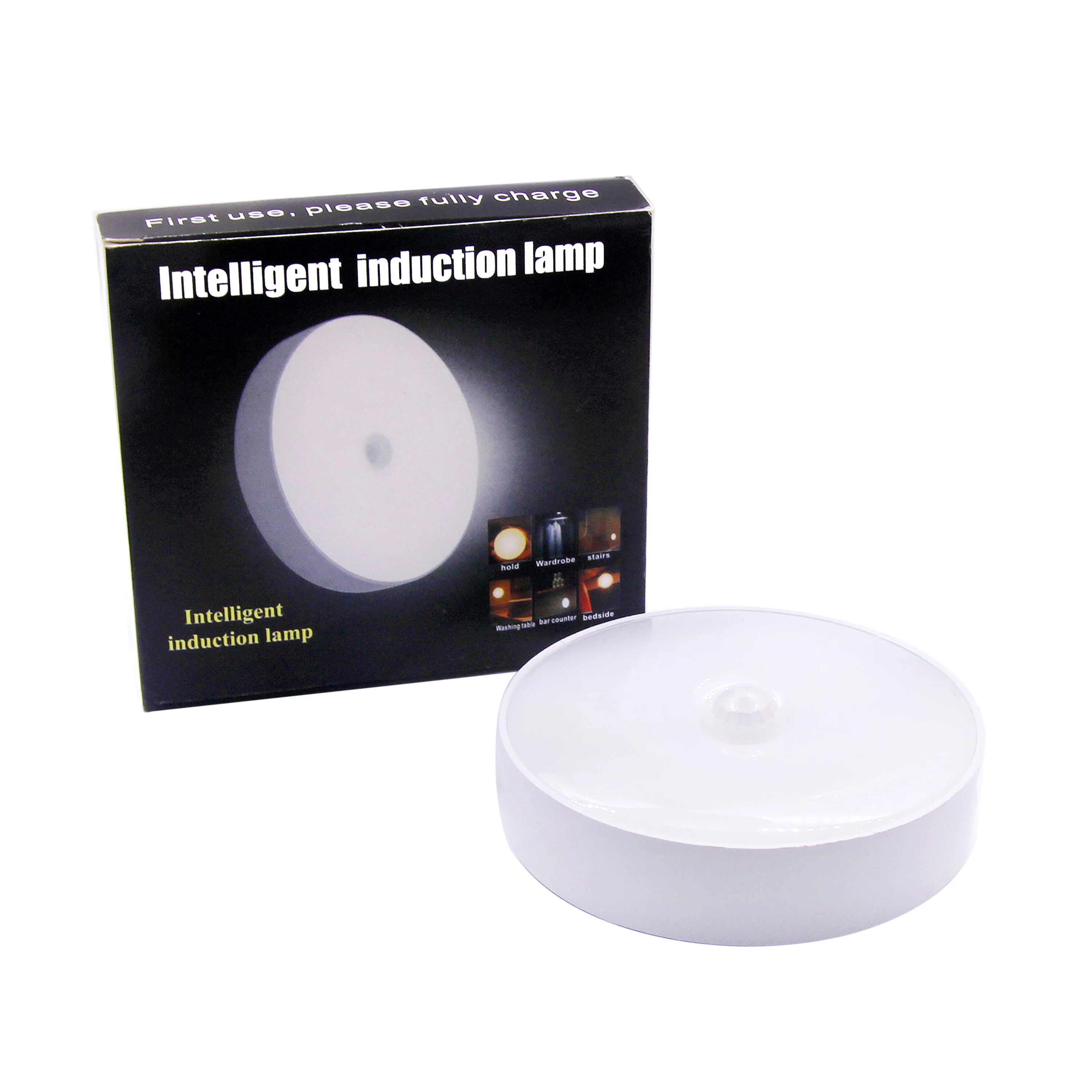 Motion Sensor LED Night Light, Warm/Cold White Optional Induction Lamp for Bedside Stairs Hallway Cabinet