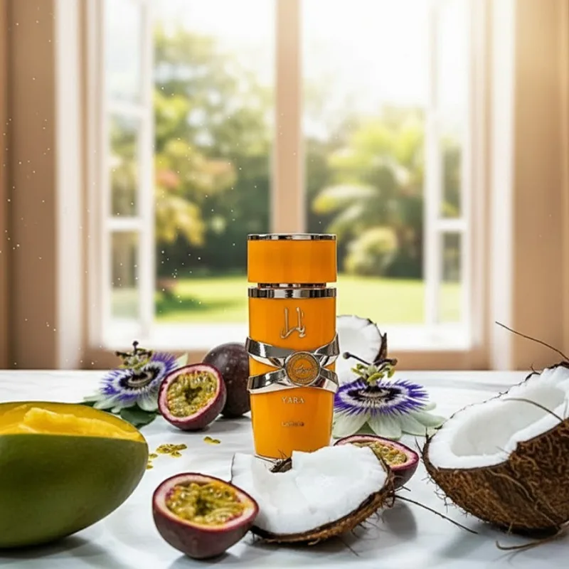 Yara Set de regalo de perfume para mujer 4 × 25 ml de larga duración Parfum Floral Frutado Gourmand Colección con notas de jazmín ámbar de almizcle de vainilla