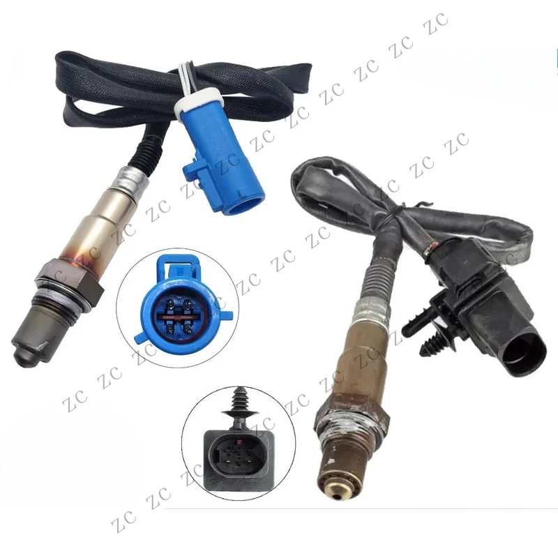 S+ 2Pcs Oxygen O2 Sensor Up & Down For 2014-2016 Ford Transit Connect 1.6L L4 Turbo