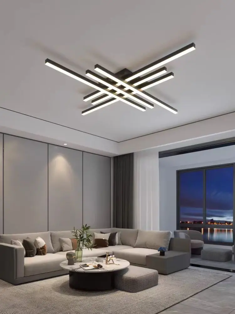 Living Dining Room  Apartment Hall Dimming LED Chandelier Lights AC 85-265V Nordic Ceiling Chandelier Indoor Lighting