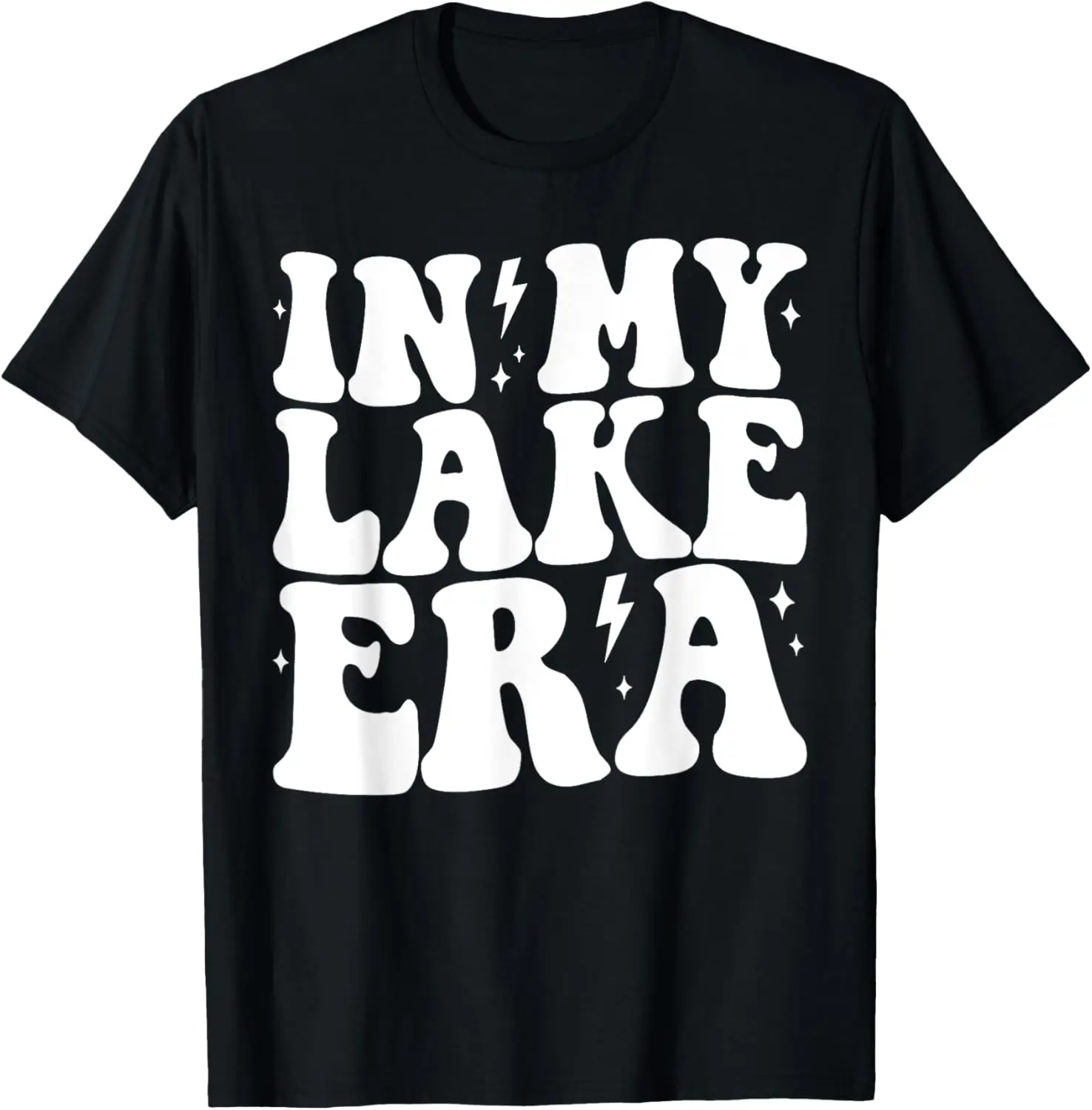 Groovy in My Lake Era Lake Vacation Camping Life Retro T-Shirt