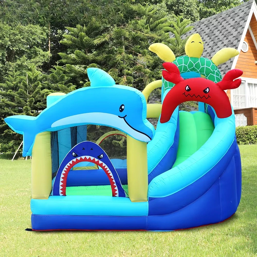 Party Inflatable Castle Jumper Castle Fashionable 420D+840D Oxford Fabric 3 Person Kids Use