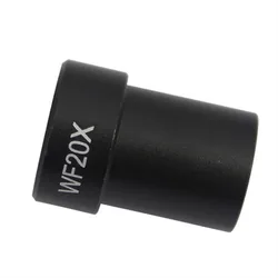 Agnicy Material 20mm 20X Magnification 10mm Eyepiece Diameter Broadband Blue Film Microscope Wide-Angle Eyepiece Metal