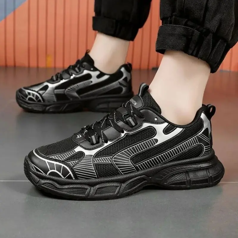 

Men's Trendy Versatile Breathable Mesh Sports Shoes Anti-Slip Thick-Soled Casual Running Dad Shoes for Spring And Autumn