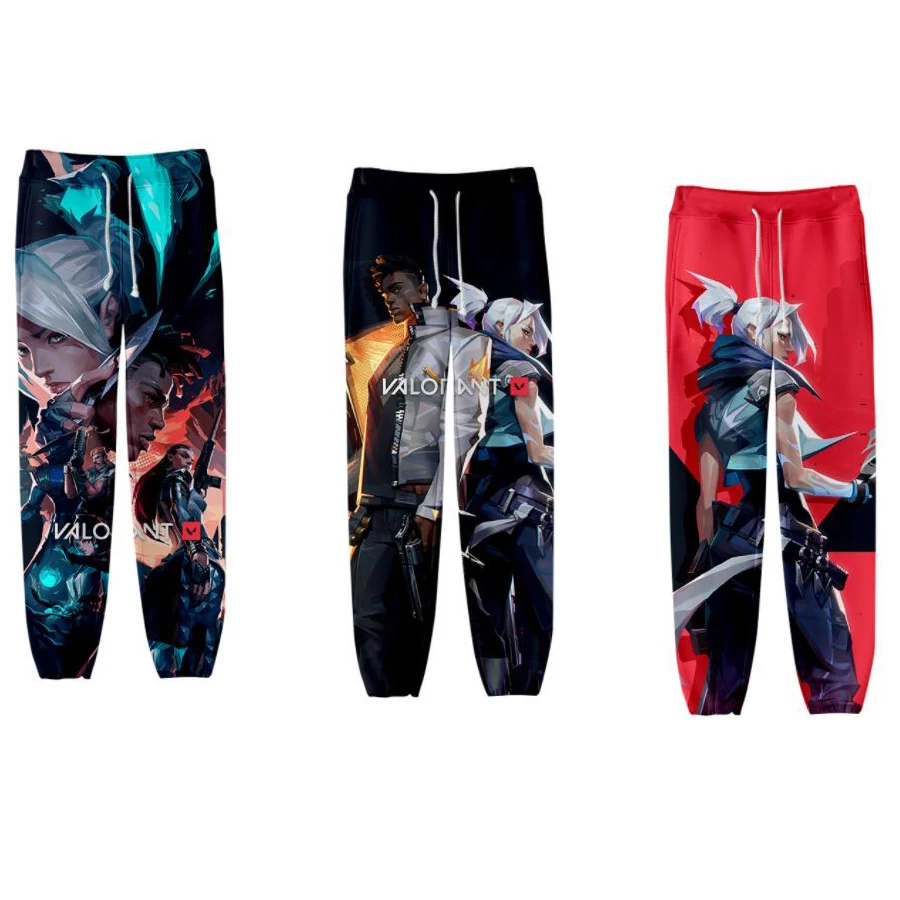 Hot Game Valorant Sweat Pants 3D Joggers Pants Casual Trousers Men/Women Hip Hop Sweatpants Pantalon Homme Streetwear