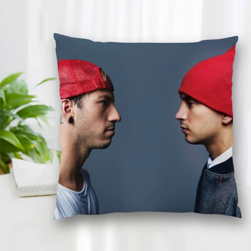 New Twenty One Pilots Rock Pillow Slips With Zipper Bedroom Home Office Decorative Pillow Sofa Pillowcase Cushions Pillow Cover