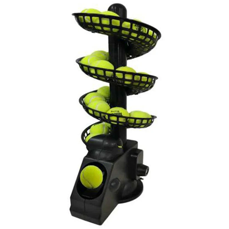 TS-02 Portable Tennis Throwing Ball Feeding hine Self-service Single Swing Racket Practice