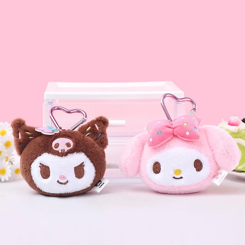 10cm Genuin Sanrio My Melody Kuromi Cinnamoroll Kt Cat Plush Toy Anime Stuffed Animals Keychains Small Pendant Backpack Hangings - view 3