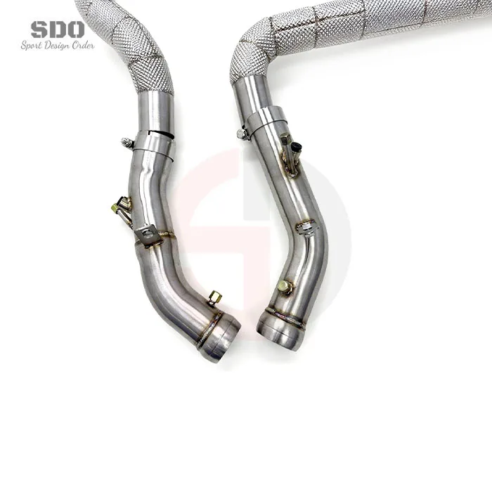 OEM Quality SS304 Exhaust Header Downpipe for  E63/E63S  W213 M177 4.0TT 2016-2023 Free Flow Exhaust Downpipe