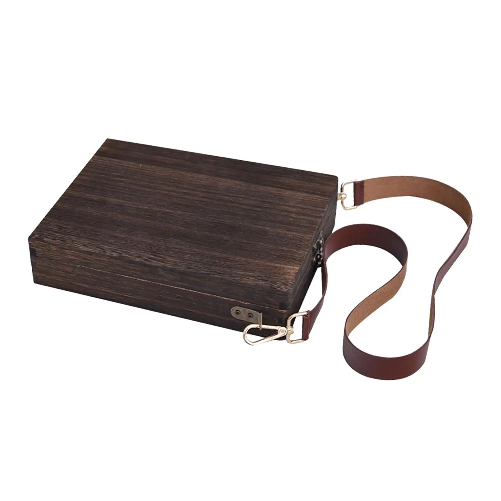 Writers Messenger Wood Box Wooden Box Writers Box Trend Shoulder Bag for Outdoor