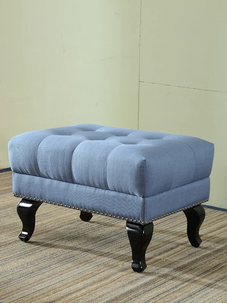 Sofa stool American living room home shoe changing  clothing store cloakroom  bench bench  fabric