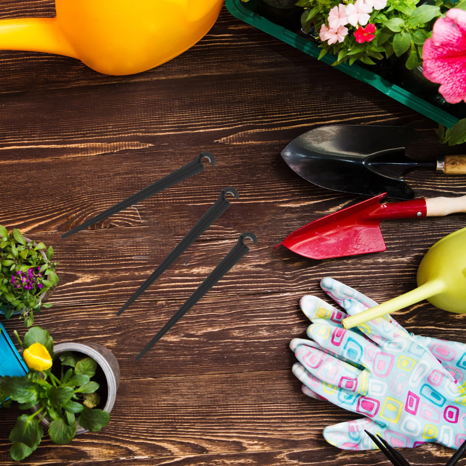 

50Pcs Irrigation Support Stakes ABS Ground Insert Rod for Garden Greenhouse Drip Watering System Drip Irrigation Stakes