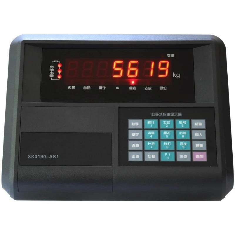 

XK3190-AS1 Electronic Platform Scale Small Floor Scale Anti-Cheat No-Debug Digital Weighing Instrument Display