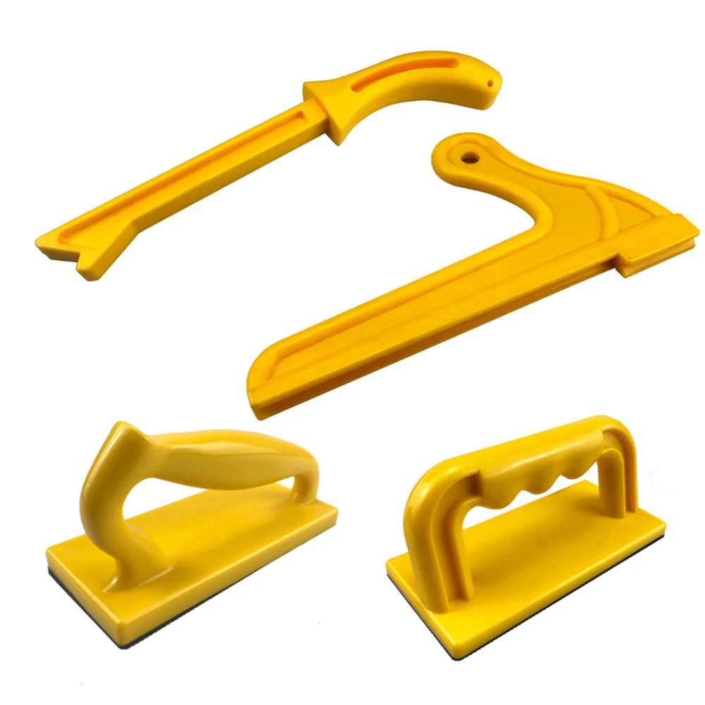 Set Router Push Block gergaji meja kokoh, Set Router aplikasi lebar pegangan ergonomis desain Pelindung tangan dan jari