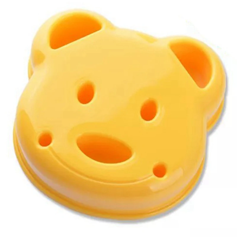 เครื่องตัดแม่พิมพ์แซนวิชรูปหมี5ชิ้นเครื่องทำขนมปังแซนวิชสำหรับเด็ก