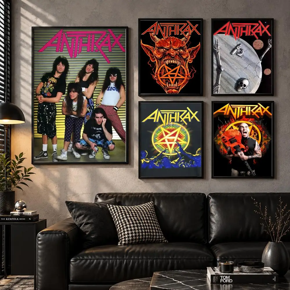 Heavy A-Anthrax Poster Wall Art Sticker For Living Bedroom Bar Home Decor Mural Painting Decoration