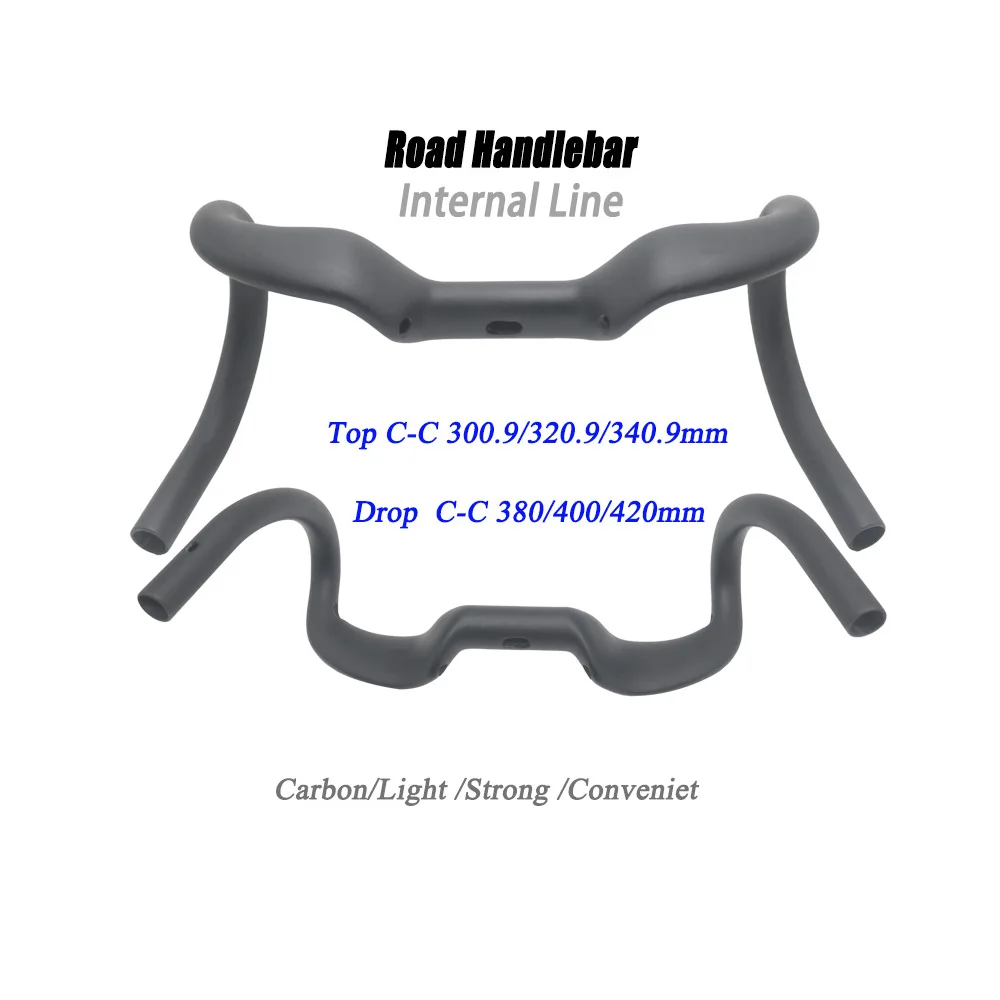 

Карбоновый руль для гравийного велосипеда Rise 30 мм, карбоновые гоночные рули 31.8 мм с внешним изгибом, внутренняя проводка, 380/400/420 мм