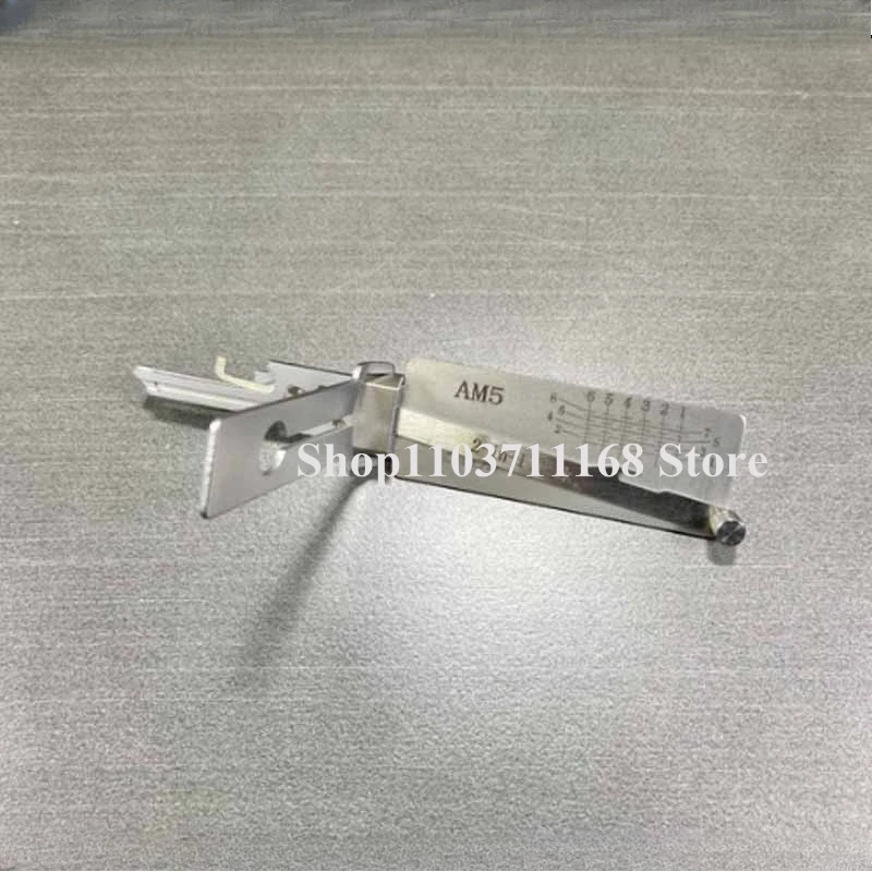2PCS Lishi 2-in-1 Picking Master Key Decoder Lockpick Master AM5 Lishi Attrezzi per fabbro per porta di casa Blocco civile Plettri Aster