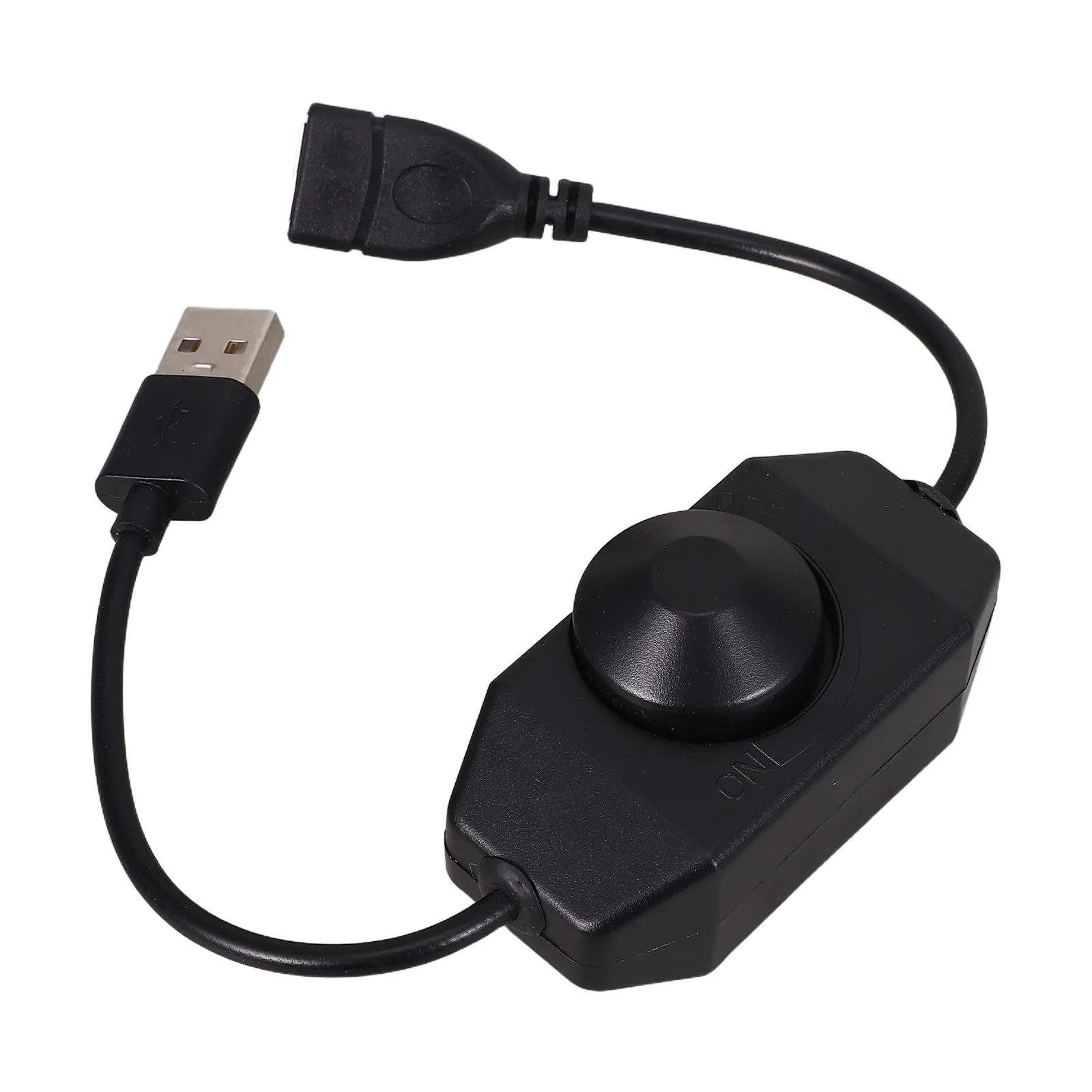 USB 5V LED Dimmer Knob Brightness Controller Rotary Switch Adjustable Inline Dimmer Module for LED Strip Lights Desk Lamp TV