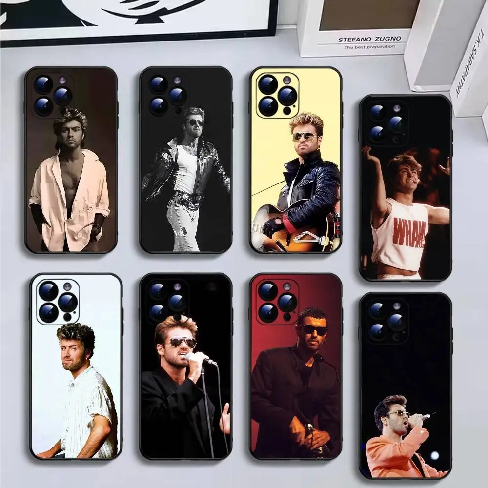 

George-Michael Phone Case For iPhone16,15,14,13,12,11 Plus,Pro Max,XS,X,XR,SE,Mini,8,7,Soft Black Cover