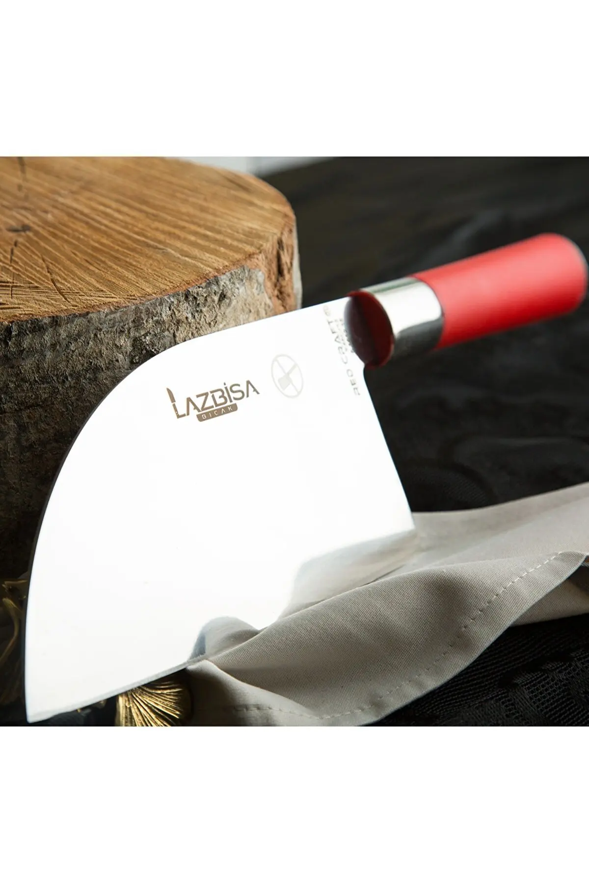 Kitchen Knife Meat Vegetable Bread Fruit Chef Almazan Red Craft Very Sharp Stainless Long Life 2022 Trend Model