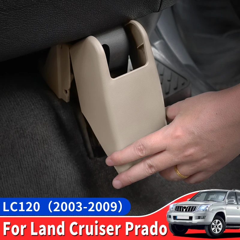 For Toyota Land Cruiser Prado LC120 J120 2003-2009 Seat Rail Cover Protector Interior Trim Dust Debris Prevention Accessories