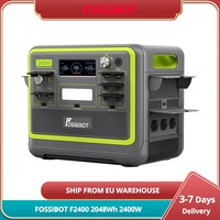 FOSSiBOT F2400 Portable Power Station 2048Wh/640000mAh LiFePO4 Battery 2400W(4600W Peak) Solar Generator 1.5 Hours Fast Charging