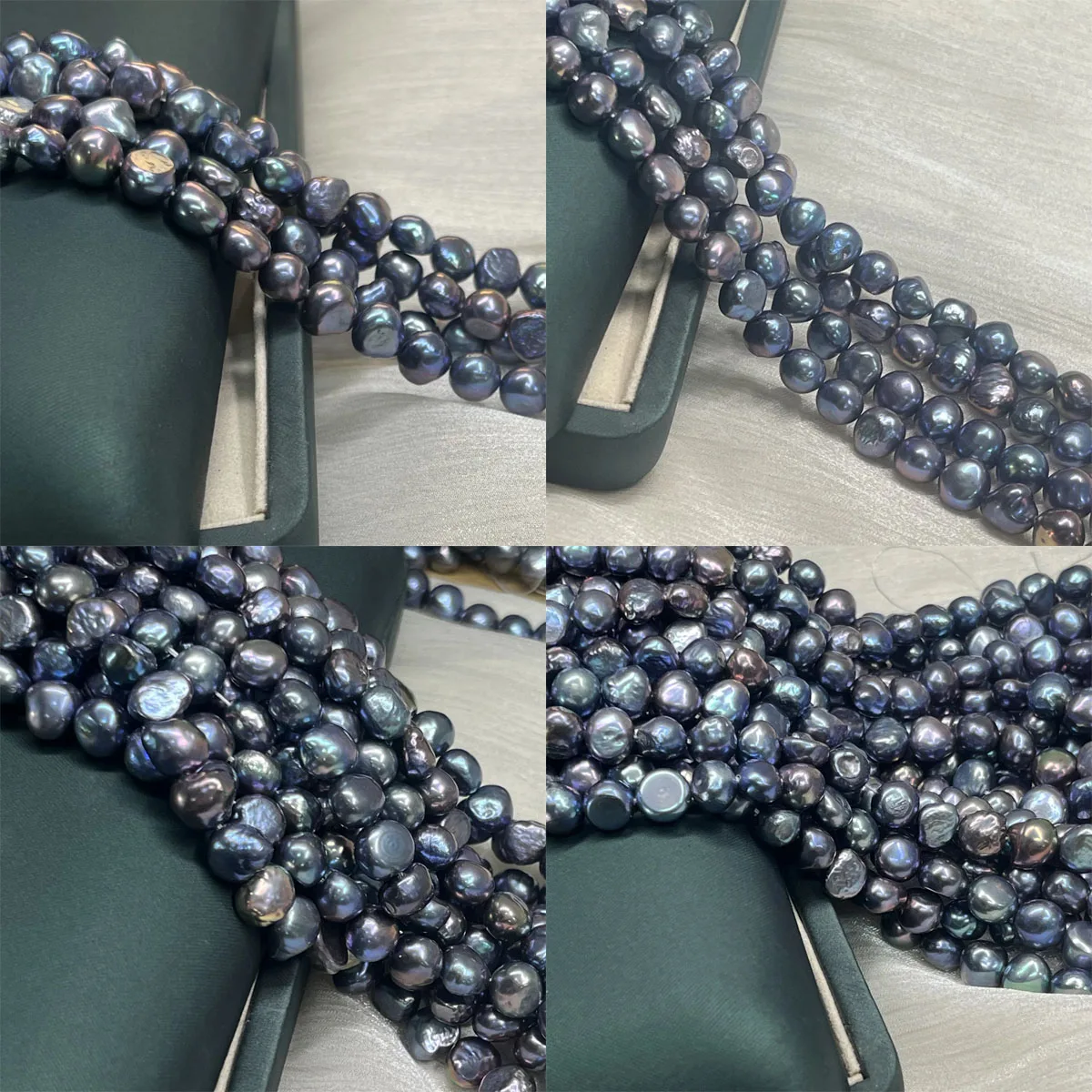 

8-9mm Black Natural Freshwater Pearl Baroque Irregular Shape Beads for Jewelry Making Necklace Bracelet Accessories Wholesale