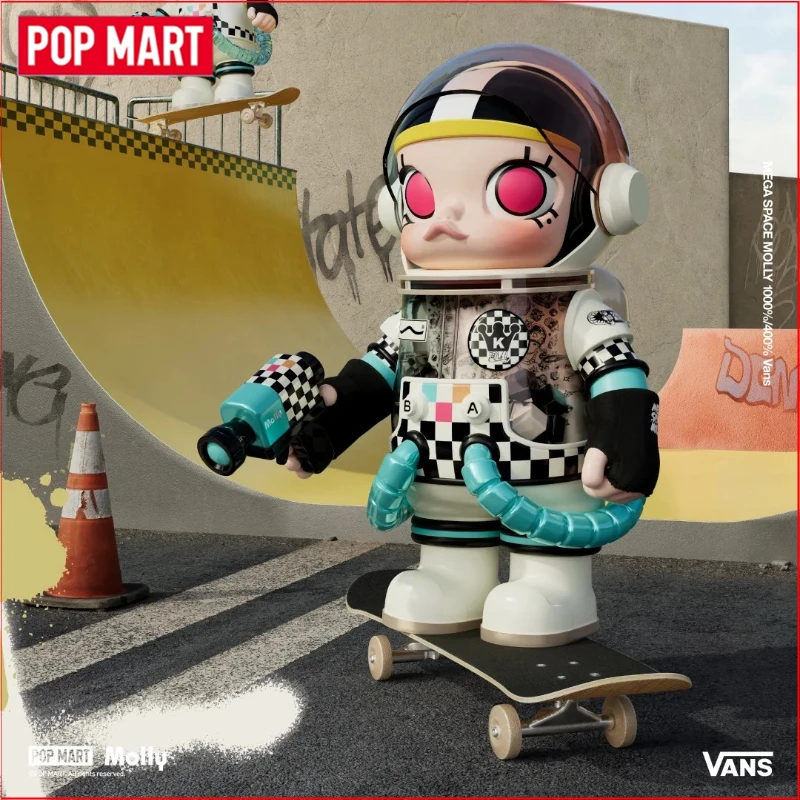 Genuine POP MART MEGA SPACE MOLLY Erebus Vans 400% Series Action