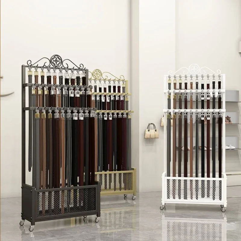 Factory New Belt Rack, Belt Display Rack, Mobile Shelf, Multi-layer Tie Display Rack.