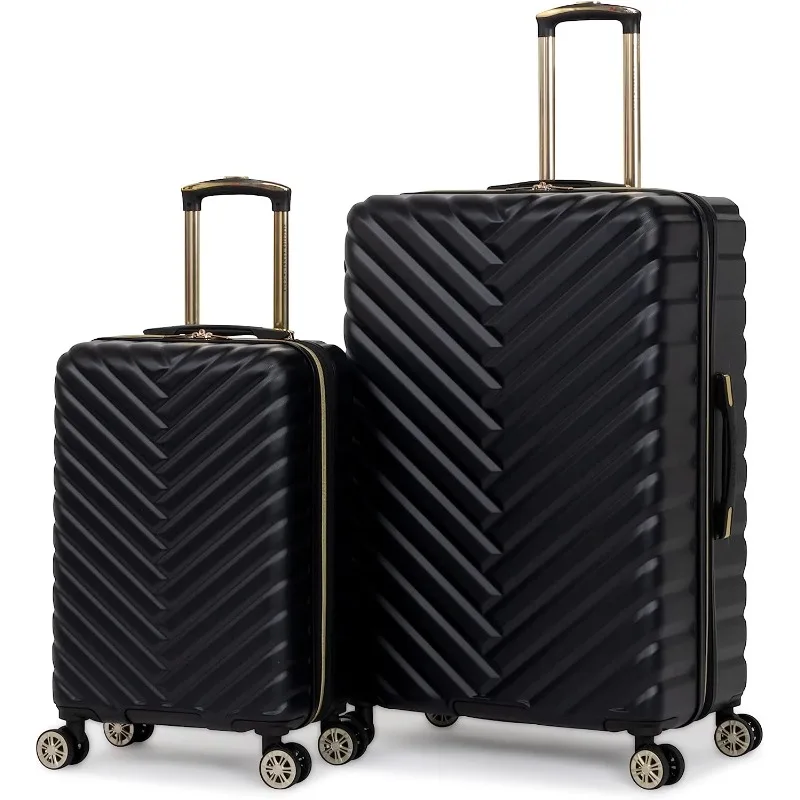 

Square Lightweight Hardside Chevron Expandable Spinner Luggage, 2-Piece Set (20" & 28")