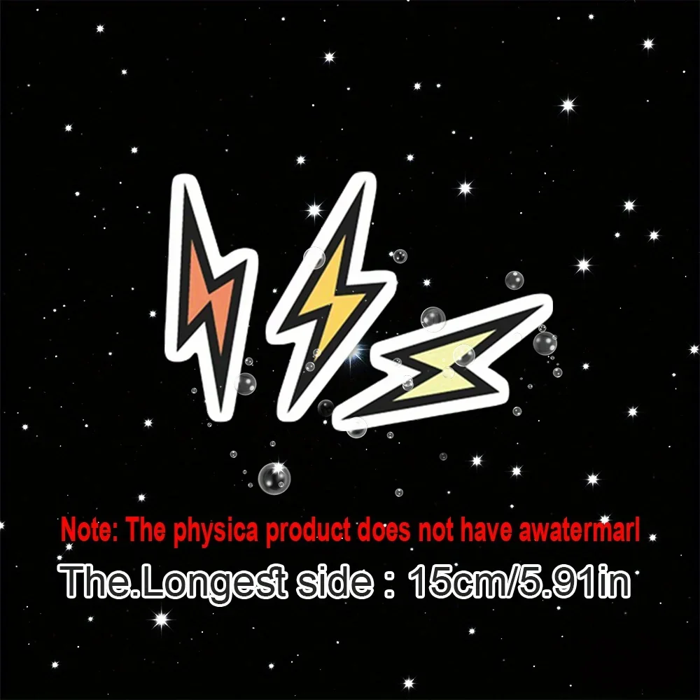 1 шт., красочная наклейка на болт с молнией, наклейка-клей для телефона, ноутбука, скрапбукинга, уличного стиля, подарок для любовника