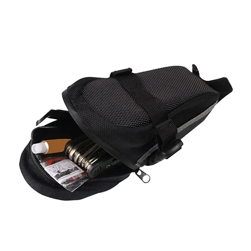 Nylon Bicycle Bag Waterproof Mountain Bike Saddle Storage Seat Rear Tool Pouch Outdoor Cycling Accessories