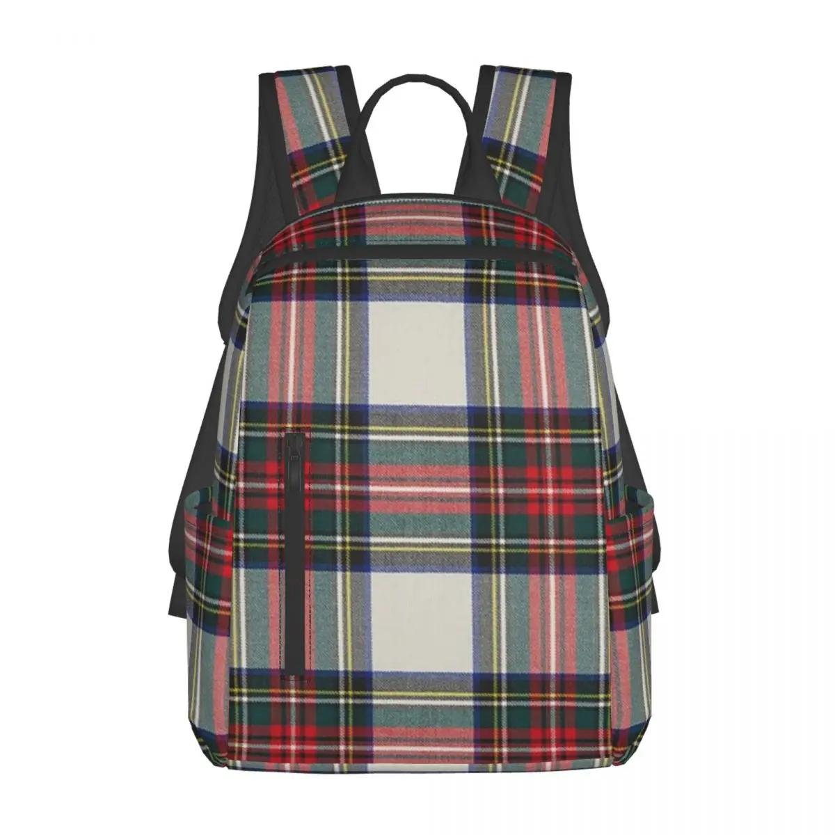 Stewart Dress Scottish Tartan Backpack Daypack Large Capacity Kids BookBag School Bag Shoulder Bags for Men Women