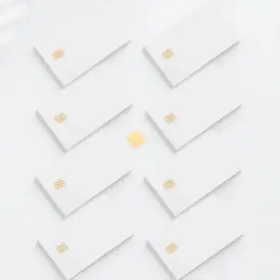 8Pcs White Plastic Blank Smart Cards 4442 Chip for Id Badge Access Control System Driver Employee Membership Card Inkjet
