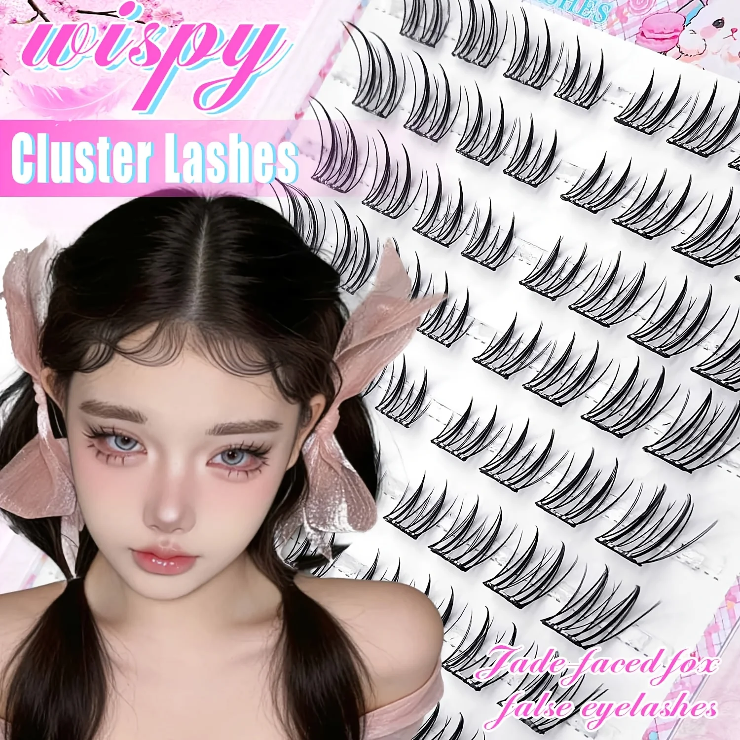 Natürliche Fox-Eye-Wimpern ohne Kleber, einfache Anwendung, anfängerfreundlich, weich, wiederverwendbar für das tägliche Make-up – Detail 4
