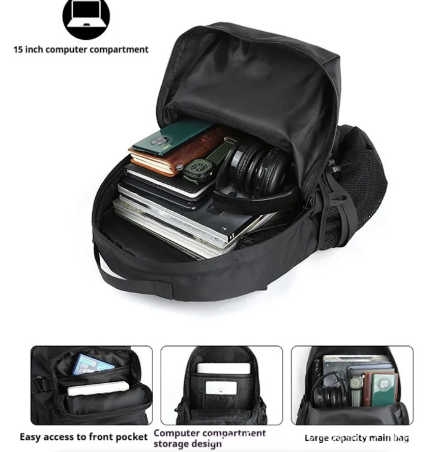 2026 NEW Airlines Approved 15.6-inch Laptop Travel Backpack with Shoe Box and Luggage Strap, Hiking backpack mochila dos homens
