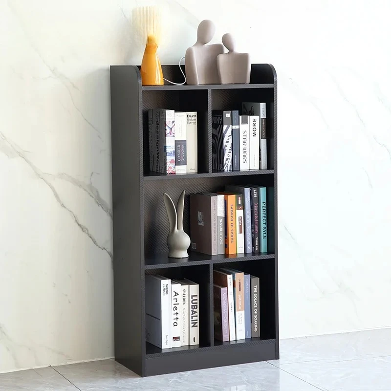 3-Tier Book Shelf with Back Panel 6 Cube 3 Shelf, Stability and Durable Bookcase,Multifunctional Cube Storage