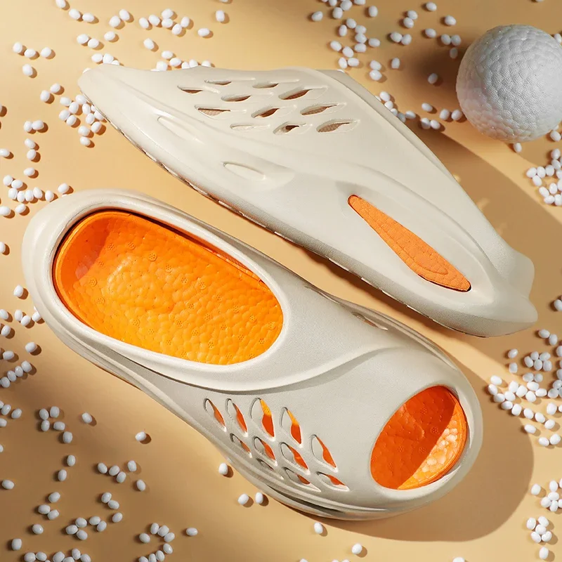 

Summer Men's Hollowed-out Breathable Soft-soled Color-blocked Fashionable Large-sized Casual Beach Indoor Anti-slip Sandals