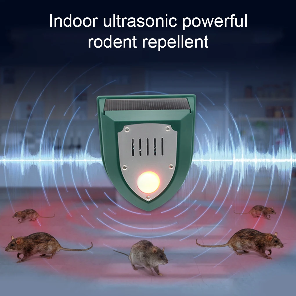 Driven Mouse Alarm Light Wall-mounted High/Low Frequency Infrared Induction Bird Repellent Rat Burglar Alarms Outdoor